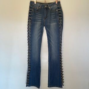 Impression Boot Cut Stud Jeans